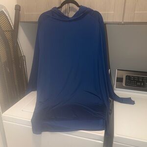 Navy Blue Lightweight Hooded Pullover